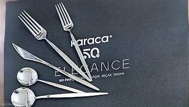 cay: Karaca 50th – Elegance 60 parça çatal-qaşıq-bıçaq dəsti - Brend — 1