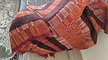 Tekstil: Yeni rəng - Qırmızı Yun Pled — 2