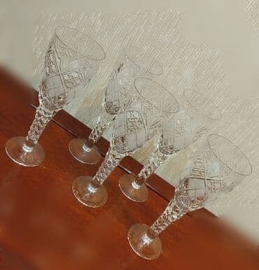 nerj qablar: Qədəhlər, rəng - Ağ, Xrustal, 300 ml — 5