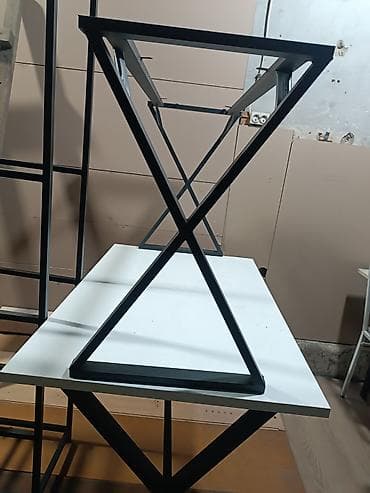 mdf stol: Yeni, Açılmayan, Metal, Dördbucaq masa — 2