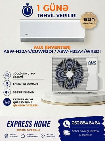 kandesener: Kondisioner AUX, 100-dən çox kv. m, Pulsuz quraşdırılma — 1