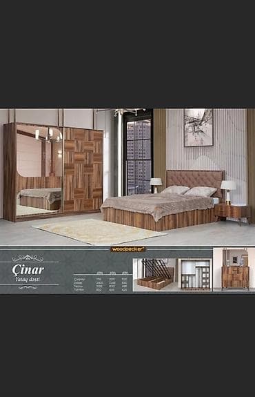 İkinəfərlik çarpayı, Dolab, Termo, 2 tumba, Yeni