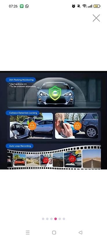 Avtomobil DVR Kamera – 1080P FHD, 170° ön bucaq, 140° arxa və sol — 3