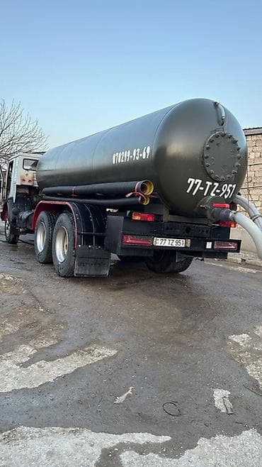 KAMAZ vakuum kanalizasiya maşını ilə çirkab suların və quyuların