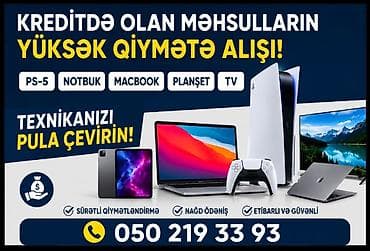 ipad kredit: Kreditdə olan texnikanın yüksək qiymətlə alınması xidməti Xidmətin — 1