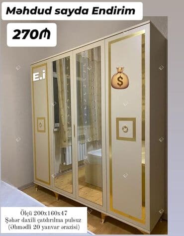 guzgulu dolab: Yeni, Qarderob, paltar dolabı — 1