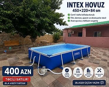 İşlənmiş Karkas hovuzu Intex, 4.1 - 5 m, ≥ 5001 l lalafo.az -da İşlənmiş Karkas hovuzu Intex, 4.1 - 5 m, ≥ 5001 l