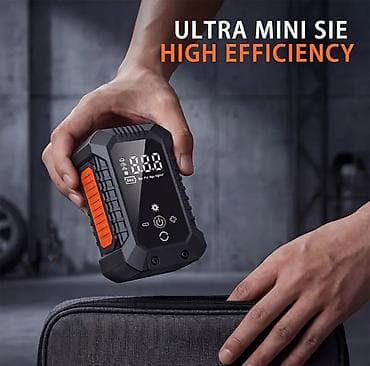 Portativ akkumulyatorlu hava kompressoru – smart ekranlı, yüksək