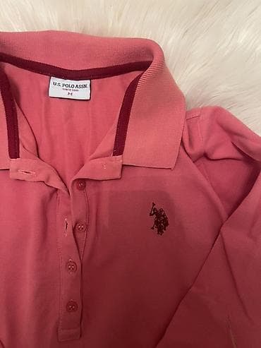 пол сапог: Мужское поло, U.S. Polo Assn, M, цвет - Розовый — 2