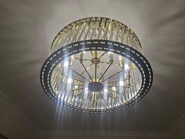 gece lampası: Çılçıraq, 10 və daha çox lampa, Xrustal — 3