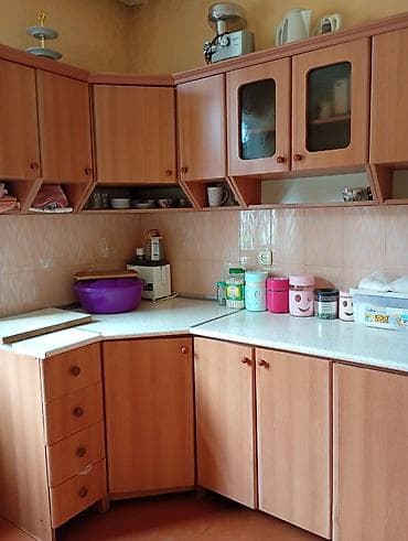 kunc dolablar: Mətbəx mebeli - Künc yerləşimli modullu dəst: üst və alt dolablar - — 3