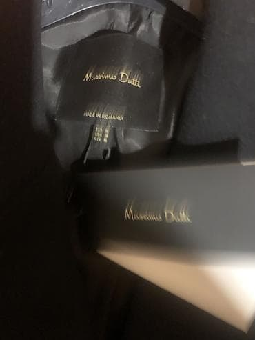 kalson geyim: Palto, Massimo Dutti, M, rəng - Qara — 3