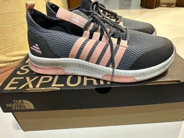 женские летние кеды: Размер: 37, цвет - Серый, Б/у — 1