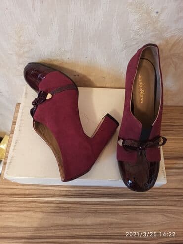 dəri qadın botilyonu: AYAQQABI 1 defe geyilib Toya Yenidir 220m.alınıb babalı brend firmadır — 5