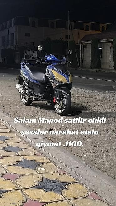 disk ve tekerler type 1: Skuter – mavi/qara rəng kombinasiya, “Sport” seriyası. Texniki — 2