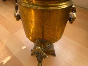 Məişət məhsulları: Əla vəziyyətdə, 12 möhürlü 150 illik antik samovar — 7