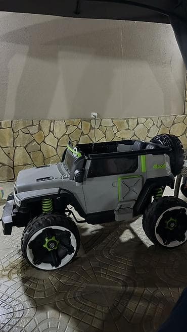elekt: Uşaq üçün elektrikli off-road maşın - Korpus rəngi: boz/yaşıl detal — 4