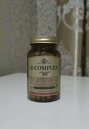 acar aləmi: 🇺🇸 ABŞ istehsalı – Solgar B-Complex "50" 💛💊 Solgar 1947-ci ildən — 2
