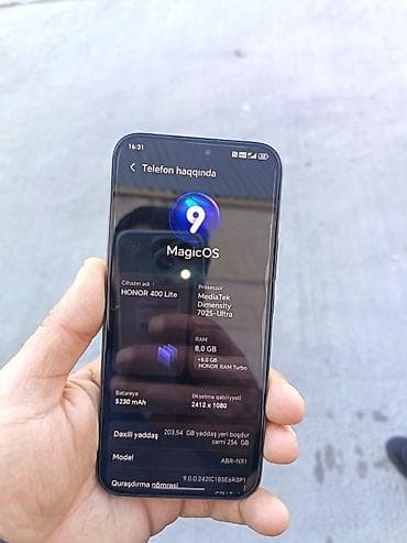 irşad xiaomi redmi note 8: Honor 400 Lite, 256 GB, rəng - Qara, İki sim kartlı — 3