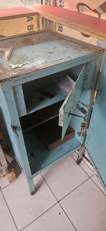 Ofis dolabları: Metal şkaf – kilidli - Material: tam metal konstruksiya - Rəng: mavi — 8