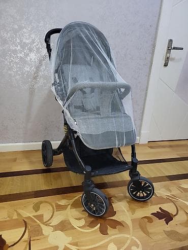 Коляски: Классическая прогулочная коляска, Б/у — 3