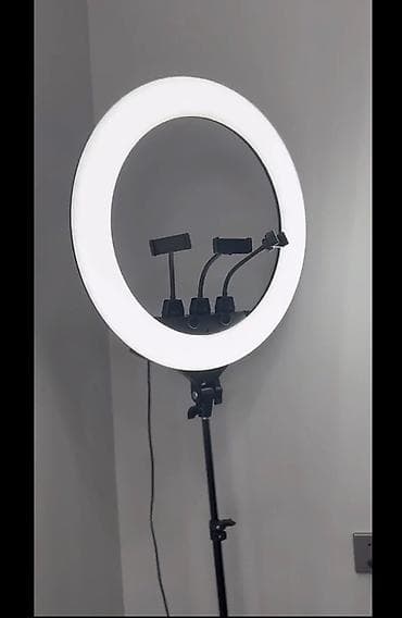 Halqa LED işıq (ring light) stativlə - Qiymət: 100 AZN - Mağazadan