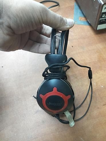 Jedel simli qulaqlıq-mikrofon (headset) - Over-ear tipli, yumşaq