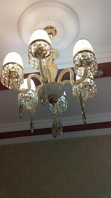 Ev saatları: Çılçıraq, 6 lampa, Metal — 1