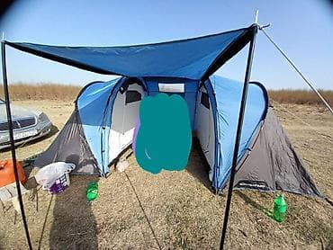 Quechua çoxməkanlı kamping çadırı - Geni hündür, rahat keçid və