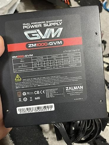 komputer notebook: Zalman GVM Series ZM1000-GVM kompüter güc bloku - Güc: 1000W - — 6