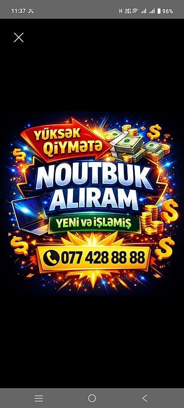 notbuk aliram: YUKSEK QİYMƏTE NOUTBUK ALİRAM — 1