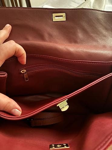 sumqayitda canta: Bordo rəngli qadın çantası Alessia Bag brendinə aid olan YENİ çanta — 6