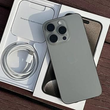 IPhone 15 Pro, 256 GB, Natural Titanium, Face ID