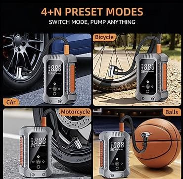 matasklet satisi kreditle: SUITU portativ hava kompressoru – çoxfunksiyalı, rəqəmsal ekranlı — 2