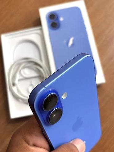 iphone x 64 gb ikinci el: IPhone 16, 256 GB, Göy, Zəmanət, Simsiz şarj, Face ID — 4
