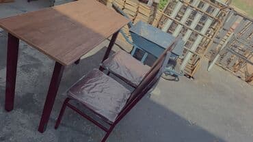 stol desdi: Açılmayan, Dördbucaq masa, 2 stul — 1