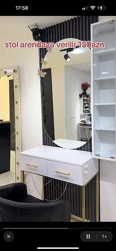 rozetka: Gözəllik salonunda iş üçün hazır “stylist” masası və iş yeri kirayə — 5