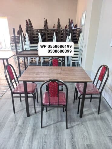 Bağ, çöl masa və oturacaq dəstləri: Yeni, Dördbucaq masa, 4 stul, Açılmayan, Azərbaycan — 4