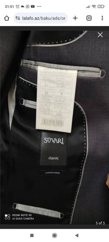 зеленые мужские спортивные костюмы: Süvari kostyum.yenidir hədiyyə alınıb ölçü uyğun olmadı.46 razmer — 5