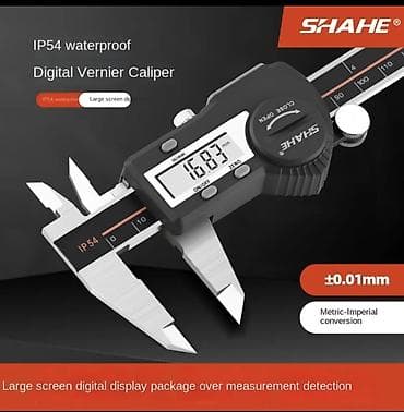 SHAHE rəqəmsal ştangensirkul – IP54 suya və toza davamlı