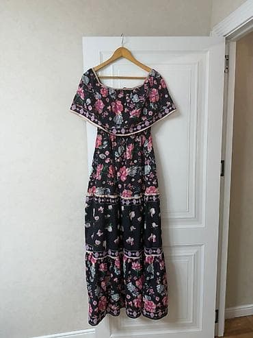 Uzun çiçəkli yay donu - Stil: Bohem/romantik uzun maxi don - Rəng və