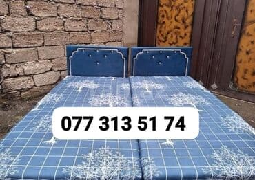 Təzə çarpayılar. 1 nəfərlik çarpayılar 60manat. 2 nəfərlik taxt