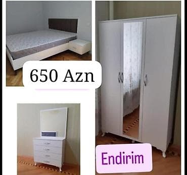 çarpayı qiymətləri: Yataq otağı dəstləri Model kodu: D-304 (şəkildə) Qiymətlər: 650 AZN — 4