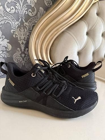 Şəxsi əşyalar: PUMA qadın üçün idman ayaqqabısı - Rəng: qara, brend loqosu yanlarda — 1