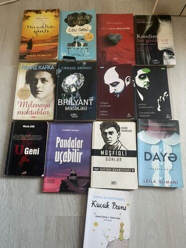 Kitab paketi – müxtəlif janrlarda 13 kitab Dildə: əsasən Azərbaycan