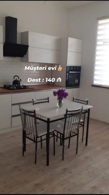 Masa və oturacaq dəstləri: Mətbəx üçün, Yeni, Dördbucaq masa, 4 stul — 28