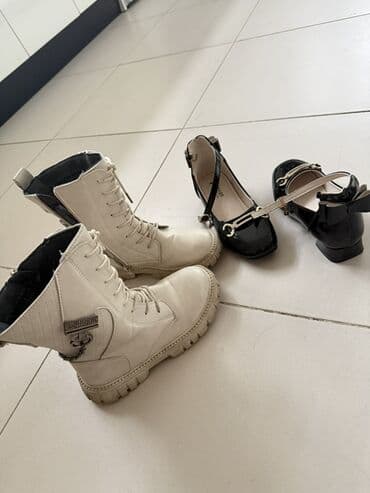 детские осенние сапоги: Uşaq ayaqqabıları. Qız ayaqqabıları. İkisi cəmi 20 azn. - Ağ rəngli — 4