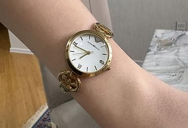 saat desti: İşlənmiş, Qol saatı, Emporio Armani, rəng - Qızılı — 9