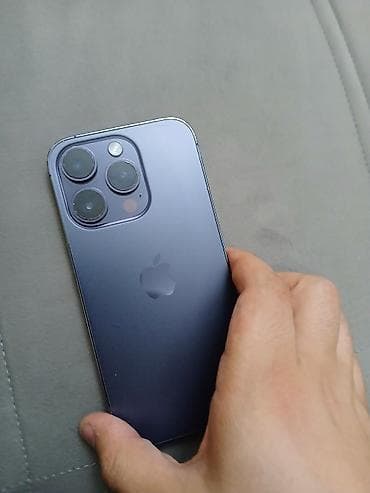 ucuz bluetooth qulaqlıq: IPhone 14 Pro, Deep Purple, Face ID — 3