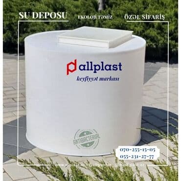 Bak, Plastik, 1000 l l, Ünvandan götürmə, Ödənişli çatdırılma